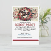 エレガントな競馬ダービーパーティー / 馬術  招待状 (スタンド正面)