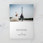 エレガントな第1クリスマスの氏及びCopper 2夫人の写真 シーズンカード (内部)