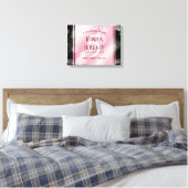 エレガントな第5回ローズクォーツ結婚記念日 キャンバスプリント (インサイチュ (寝室))