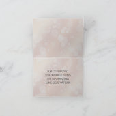 エレガントな第8回または第32回ブロンズ 結婚記念日 サンキューカード (内部)