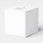 エレガントな筆記体 ウェディングの新しい始まりに幕を下ろす フェイバーボックス (正面サイド)