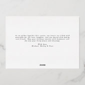 エレガントな箔押しのクリスマスカード 6枚の写真付き 箔シーズンカード (裏面)