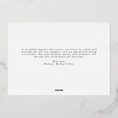 エレガントな箔押しクリスマスカード（6枚の写真付き） 箔シーズンカード (裏面)