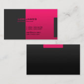 エレガントな管理の名刺のテンプレート 名刺 (正面/裏面)