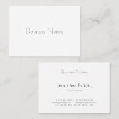 エレガントな粋な最小主義のテンプレートのプロフェッショナル 名刺 (正面/裏面)