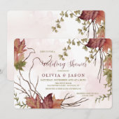 エレガントな紅葉の招待状 招待状 (正面/裏面)