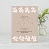 エレガントな紅葉の結婚式リハーサルディナー 招待状 (スタンド正面)