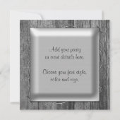 エレガントな納屋の木の パーティー招待状テンプレート 招待状 (裏面)