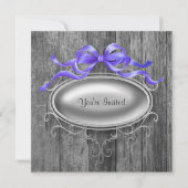 エレガントな納屋の木の パーティー招待状テンプレート 招待状 (正面)