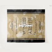 エレガントな紙の結婚記念日1周年お祝い タペストリー (正面(横))