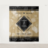 エレガントな紙婚式1周年記念祝賀会 タペストリー (正面)