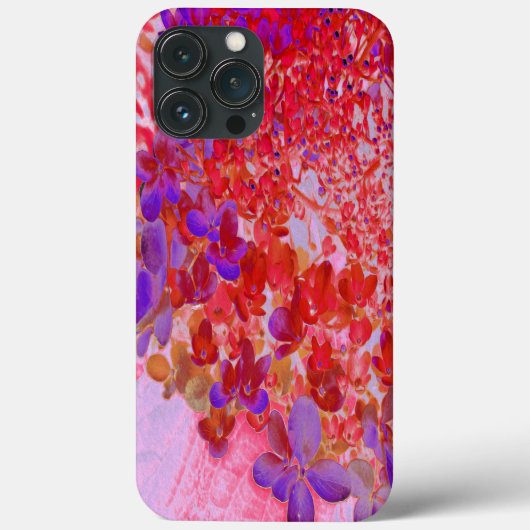 エレガントな紫とオレンジのライムライト アジサイ Case-Mate iPhoneケース (裏面)
