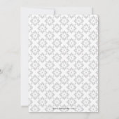 エレガントな紫のブライズシャワー招待状 招待状 (裏面)