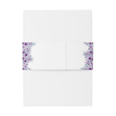 エレガントな紫の花 招待状ベリーバンド (裏面例)