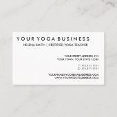 エレガントな紫色およびティール（緑がかった色）の幾何学的なジグザグ形シェブロン 名刺 (裏面)