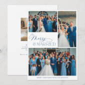 エレガントな結婚おめでとうフォトコラージュ シーズンカード (正面/裏面)