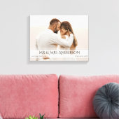 エレガントな結婚写真記念日 キャンバスプリント (インサイチュ (リビング))