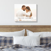 エレガントな結婚写真記念日 キャンバスプリント (インサイチュ (寝室))