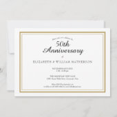 エレガントな結婚写真 いつでも記念日 招待状 (裏面)