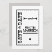 エレガントな結婚告知 セーブザデート (正面/裏面)