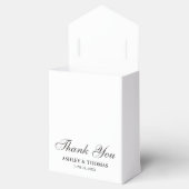 エレガントな結婚式ありがとう白黒 フェイバーボックス (オープン)