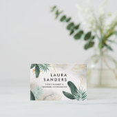 エレガントな結婚式とイベントプランナー名刺 名刺 (スタンド正面)