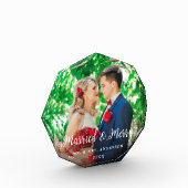 エレガントな結婚式と楽しい写真 ウェディング オクタゴン フォトブロック (左)