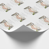 エレガントな結婚式のお祝いの包み紙 ラッピングペーパー (角)