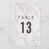 エレガントな結婚式のお祝い | テーブル番号 招待状 (正面/裏面)