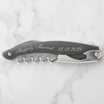 エレガントな結婚式のお願いコルクねじ夫妻