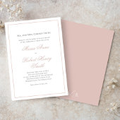 エレガントな結婚式のカリグラフィー スクリプト ピンク ブラッシュ 招待状