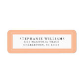 エレガントな結婚式のカリグラフィー RSVP トレンディなピンク ラベル (正面)