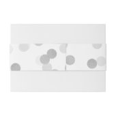 エレガントな結婚式のフェイクな銀ぱくのグリッターライト 招待状ベリーバンド (裏面例)