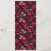 エレガントな結婚式のメニュー設計 メニュー (裏面)