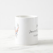 エレガントな結婚式の写真ありがとう好意カスタム コーヒーマグカップ (中央)