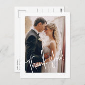 エレガントな結婚式の写真ありがとう ポストカード (正面/裏面)