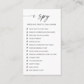 エレガントな結婚式の写真は愛のQRコードをキャプチャ エンクロージャーカード (裏面)