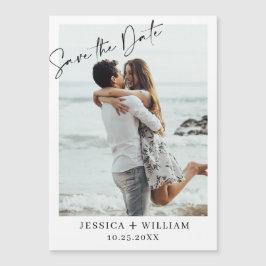 エレガントな結婚式の写真を保存する日付の磁気カード