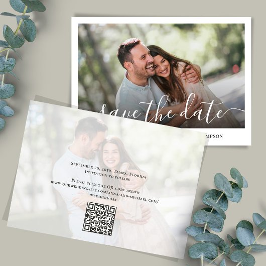 エレガントな結婚式の写真日付を保存 セーブザデート