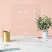 エレガントな結婚式の割り当て座席は私たちのスタイルではない アクリルサイン (ウェディング)