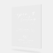 エレガントな結婚式の割り当て座席は私たちのスタイルではない アクリルサイン (傾斜)