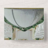 エレガントな結婚式の夏結婚のフローラ オールインワン招待状 (裏面)