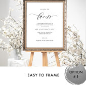 エレガントな結婚式の好意の署名の代わりに ポスター