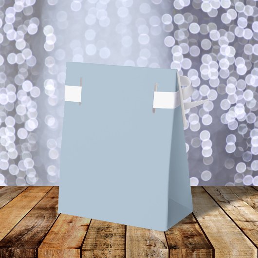 エレガントな結婚式の好意ほこりっぽいブルーモノグラム フェイバーボックス