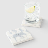 エレガントな結婚式の好意コースター ストーンコースター (横)