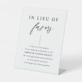 エレガントな結婚式の寄付のサインの代わりに 台座サイン (正面)