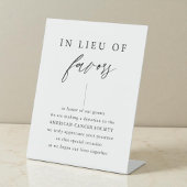 エレガントな結婚式の寄付のサインの代わりに 台座サイン