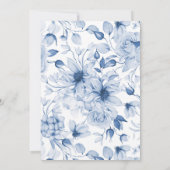 エレガントな結婚式の席札(テーブル番号付き) 招待状 (裏面)