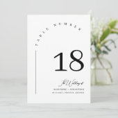 エレガントな結婚式の座席表の番号QRコード 招待状 (スタンド正面)