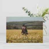 エレガントな結婚式の延期のお知らせ 案内状 (スタンド正面)